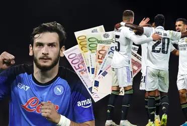 Real Madrid está cada vez más distanciado en las cifras para poder hacerse con el georgiano Kvaratskhelia