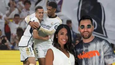 Real Madrid festeja en el derbi. Lionel Messi y Antonella Roccuzzo juntos.
