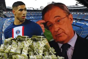 Real Madrid necesita reforzar los laterales y Hakimi gusta mucho a Florentino. Esto costaría.