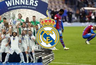 Real Madrid podría obtener una gran millonada si el Barcelona queda afuera de la Champions League.