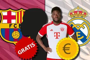 Real Madrid quiere pagar hasta 50 millones por Alphonso Davies, en cambio el FC Barcelona se llevará a una de las estrellas del Bayern gratis