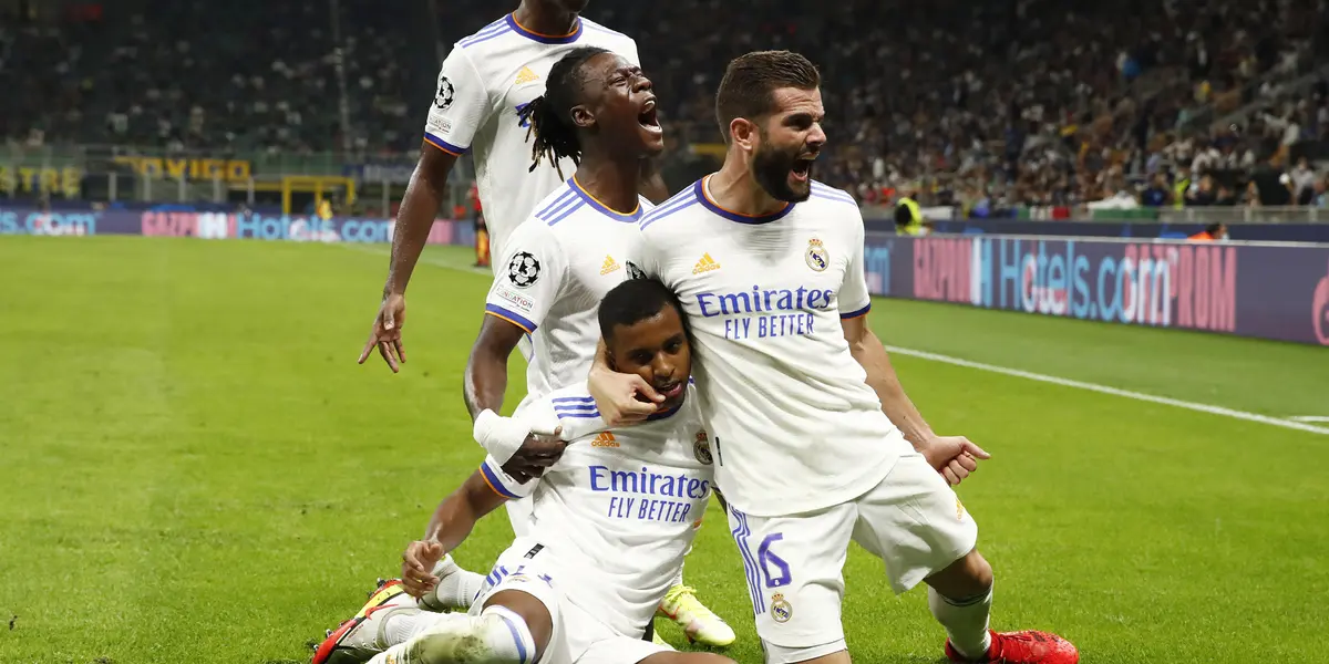 Real Madrid sufrió a lo largo de los 90 minutos y fue superado por el Inter, pero finalmente gracias a Rodrygo y camavinga el equipo merengue ganó con un gol al final del partido.