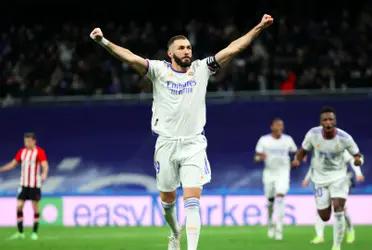 Real Madrid no tardó mucho en marcar la diferencia ante Athletic Club en LaLiga Santander y el encargado de anotar la diferencia fue Karim Benzema, con un temprano doblete.