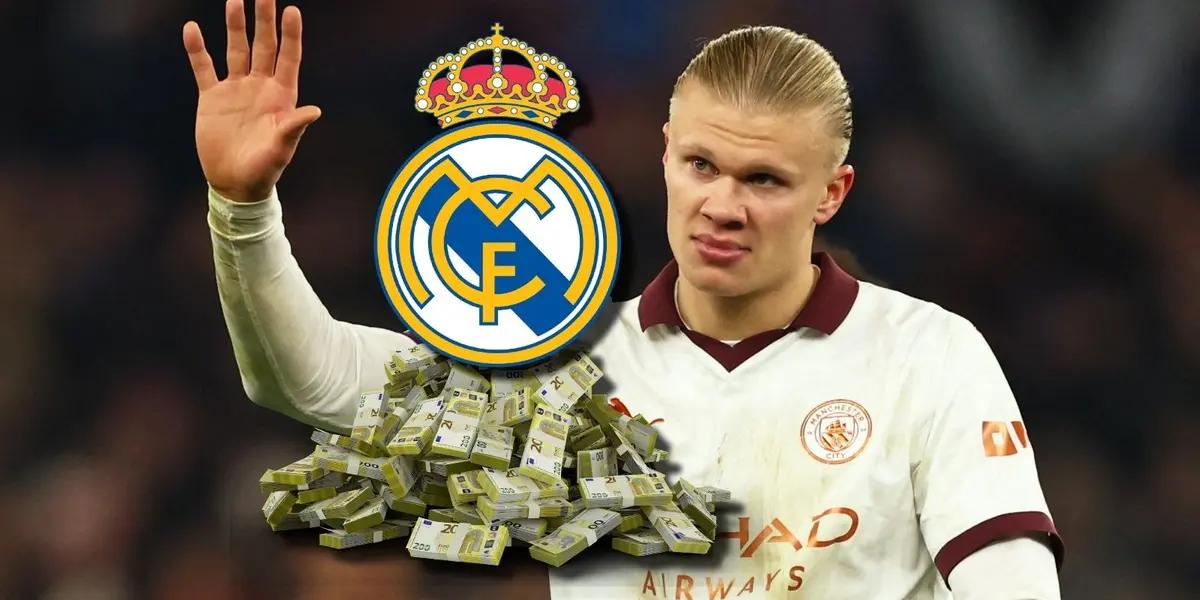 Real Madrid tiene como opción a Erling Haaland, pero el Manchester City lo quiere retener con un mega sueldo