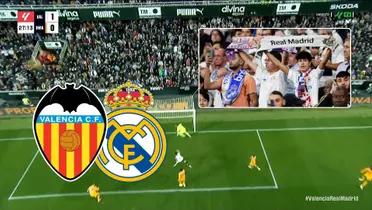 Real Madrid - Valencia (Foto: Captura X)
