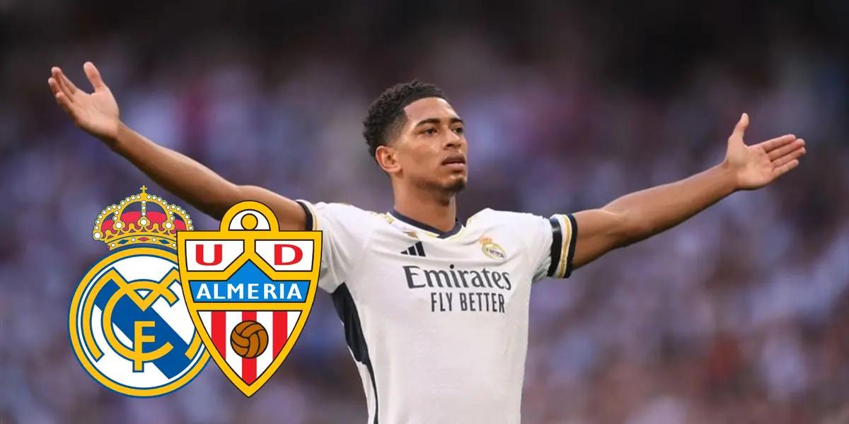 Real Madrid y Almería están disputando un duelo correspondiente a la 21ª jornada de LaLiga EA Sports