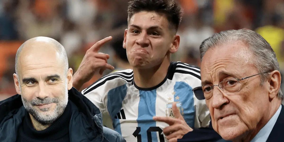 Real Madrid y Manchester City posaron los ojos en Claudio Echeverri pero en River Plate quieren blindar para que no se marche