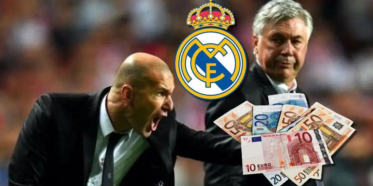 Real Madrid ya tomó contacto con Zinedine Zidane para que sea el reemplazo de Carlo Ancelotti en el banquillo