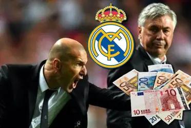 Real Madrid ya tomó contacto con Zinedine Zidane para que sea el reemplazo de Carlo Ancelotti en el banquillo