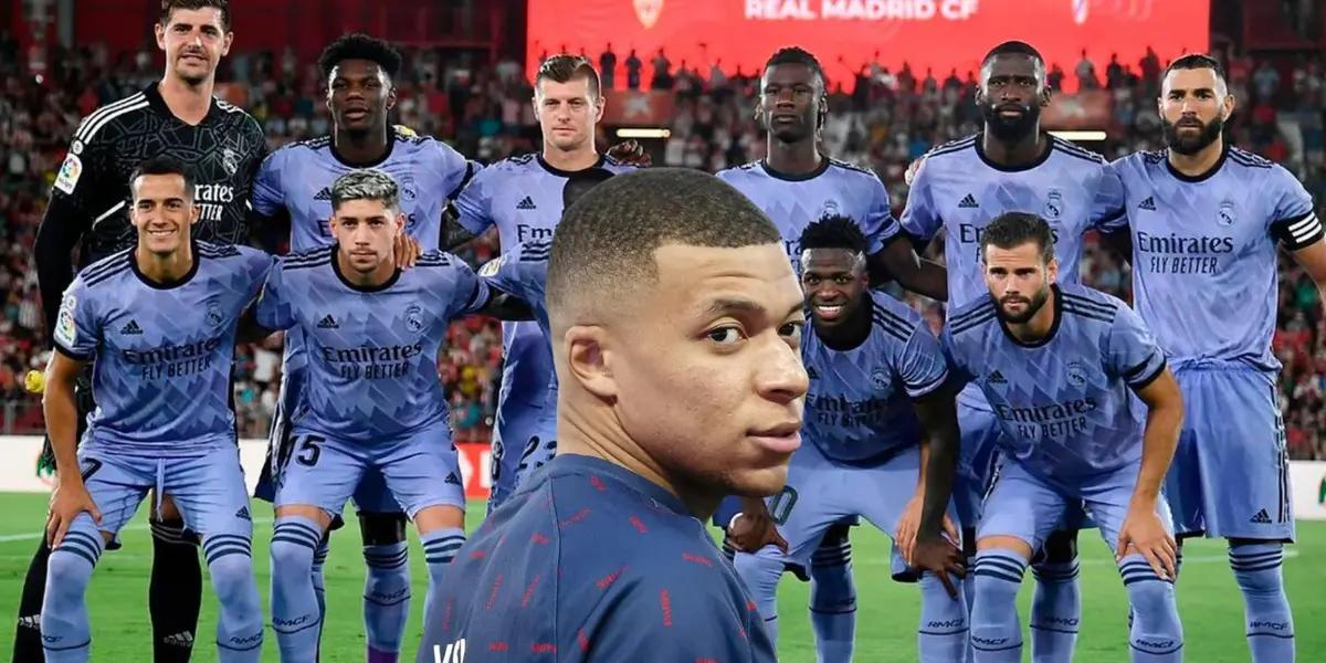 Referente de Real Madrid le dio bienvenida a Mbappé con un particular gesto