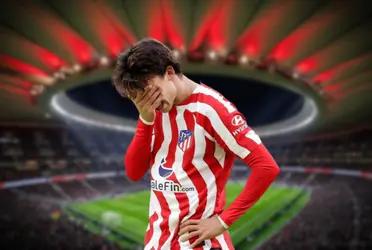 Regresó al estadio colchonero tras sus declaraciones de soñar con jugar en el Barcelona