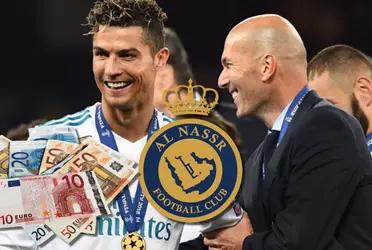 Revelan que la intención de Al-Nassr es ir por Zinedine Zidane, para que vuelva a dirigir a Cristiano Ronaldo en Arabia