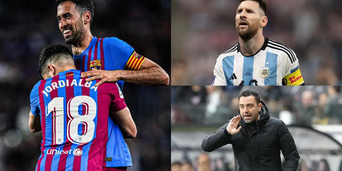 Revelan que un equipo millonario está dispuesto a fichar tanto a Jordi Alba como a Sergio Busquets para convencer a Lionel Messi.