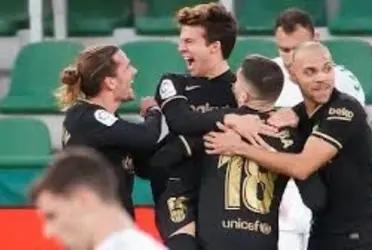 Riqui Puig continúa demostrando que quiere ganarse un lugar en el equipo.