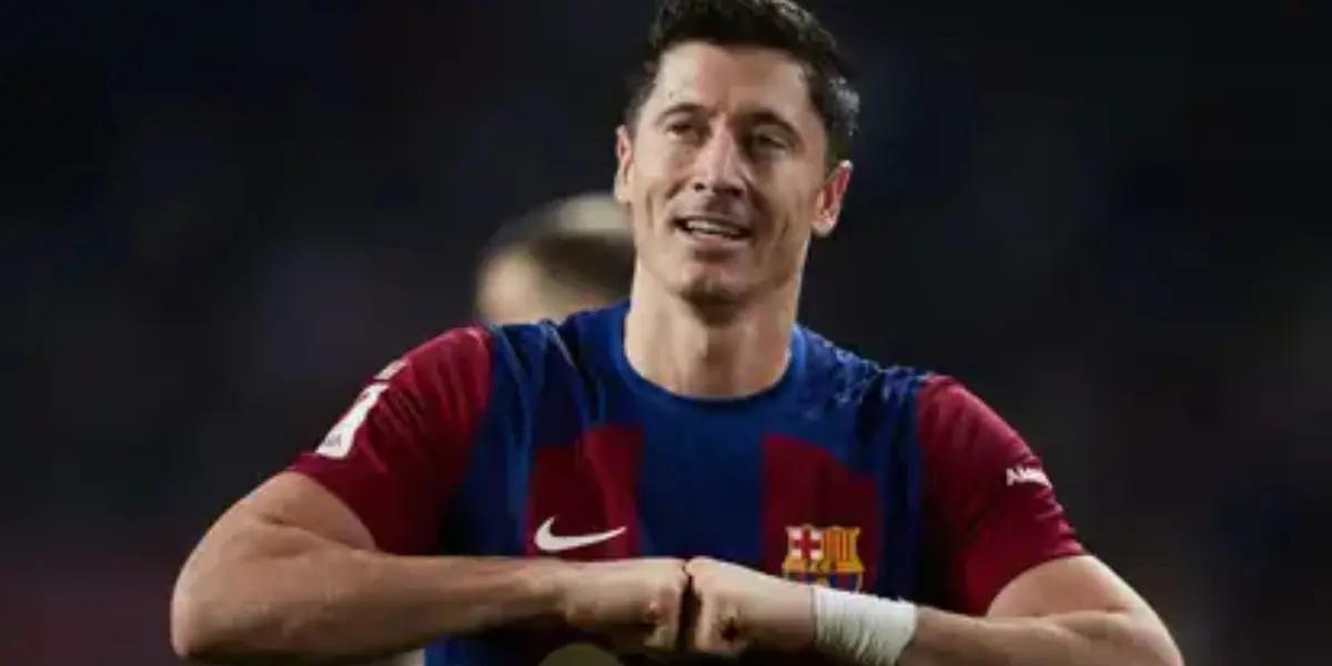 Robert Lewandowski anotó el segundo para el FC Barcelona y el Atleti bajó los brazos