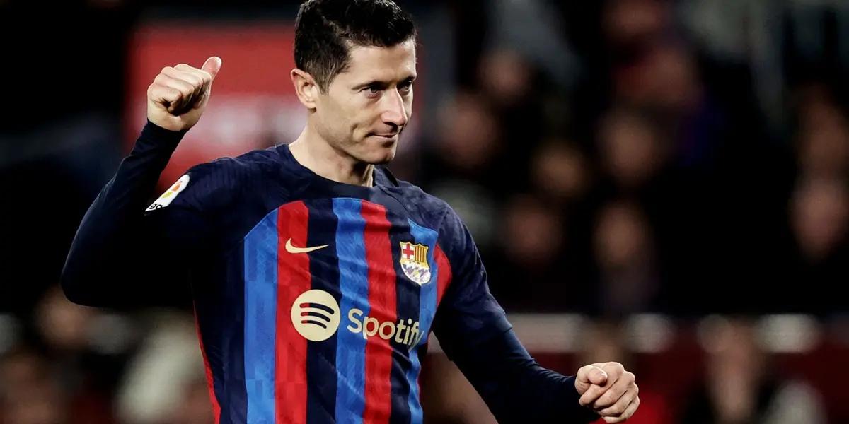 Robert Lewandowski habló luego que no hizo gol ni al arcoíris en el FC Barcelona