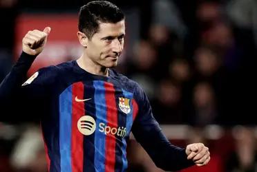 Robert Lewandowski habló luego que no hizo gol ni al arcoíris en el FC Barcelona