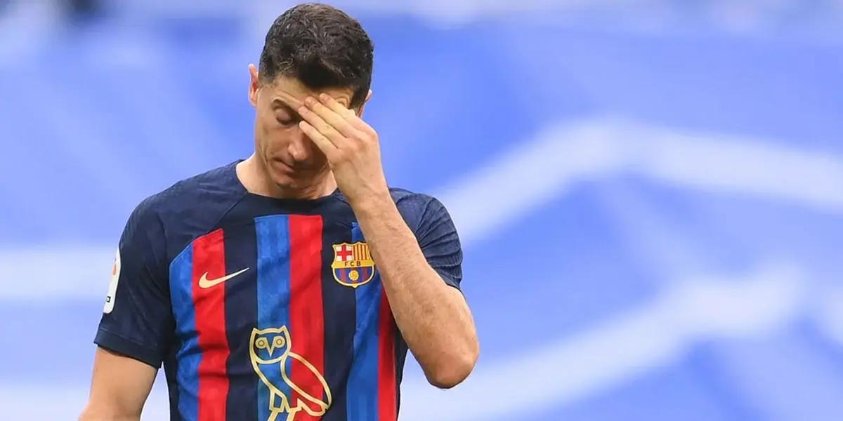 Robert Lewandowski no hace goles en el FC Barcelona y esto prefirió hacer antes que entrenarse para mejorar la puntería