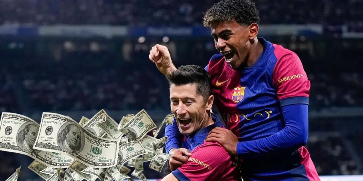 Robert Lewandowski - Lamine Yamal (Foto: FC Barcelona)