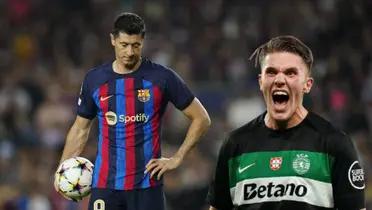 Robert Lewandowski - Viktor Gyökeres (Foto: FC Barcelona)