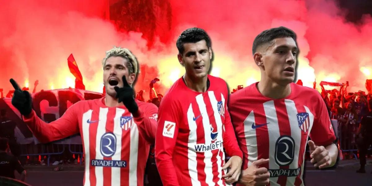 Rodrigo De Paul, Álvaro Morata y Nahuel Molina, resistidos en Atlético de Madrid.