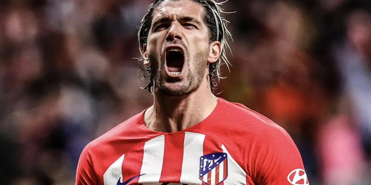 Rodrigo De Paul, jugador de Atlético de Madrid, celebrando un gol