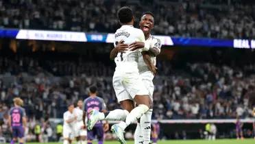 Rodrygo adelantó al Real Madrid a pase de Vinicius en una contra perfecta para adelantarse frente al Salzburgo