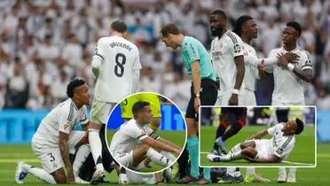 Rodrygo - Eder Militao - Lucas Vázquez (Foto: Real Madrid