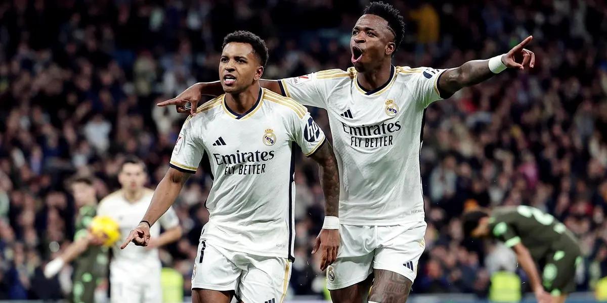 Rodrygo en la rueda de prensa post partido habló de la situación de Vinicius Junior