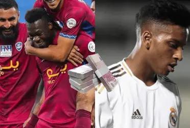 Rodrygo gana muy poco en el Real Madrid en comparación con Felipe Caicedo.