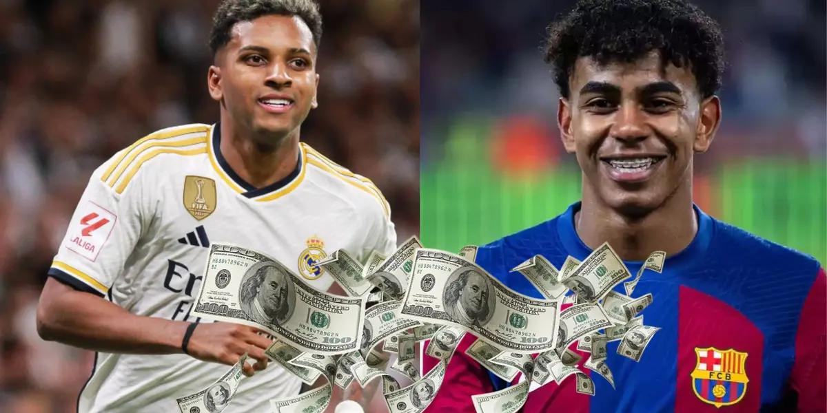 Rodrygo Goes - Lamine Yamal (Foto: Real Madrid/FC Barcelona)