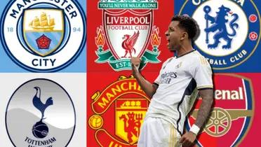 Rodrygo Goes no tendrá espacio en el Real Madrid y cuatro de los 6 mejores equipos de Inglaterra lo quieren contratar