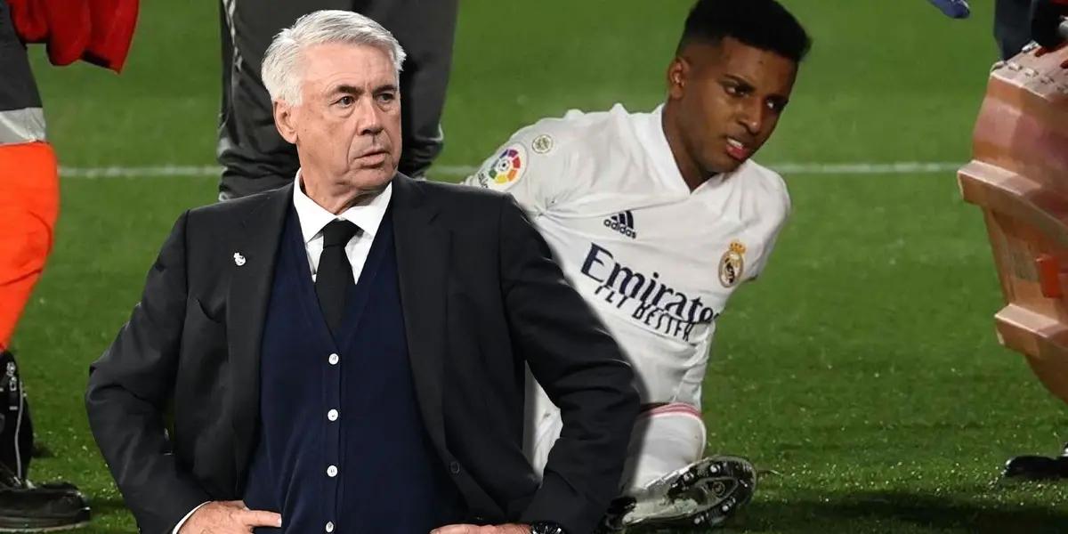 Rodrygo no terminó el partido que el Real Madrid le ganó al Alavés debido a una lesión que parecía preocupante
