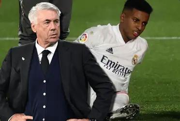 Rodrygo no terminó el partido que el Real Madrid le ganó al Alavés debido a una lesión que parecía preocupante