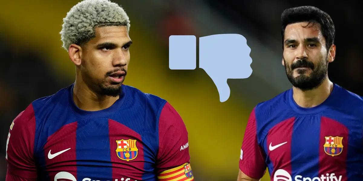 Ronald Araujo e Ilkai Gundogan en FC Barcelona