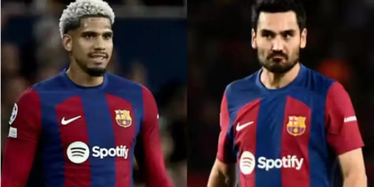 Ronald Araújo e Ilkay Gundogan, jugadores del FC Barcelona