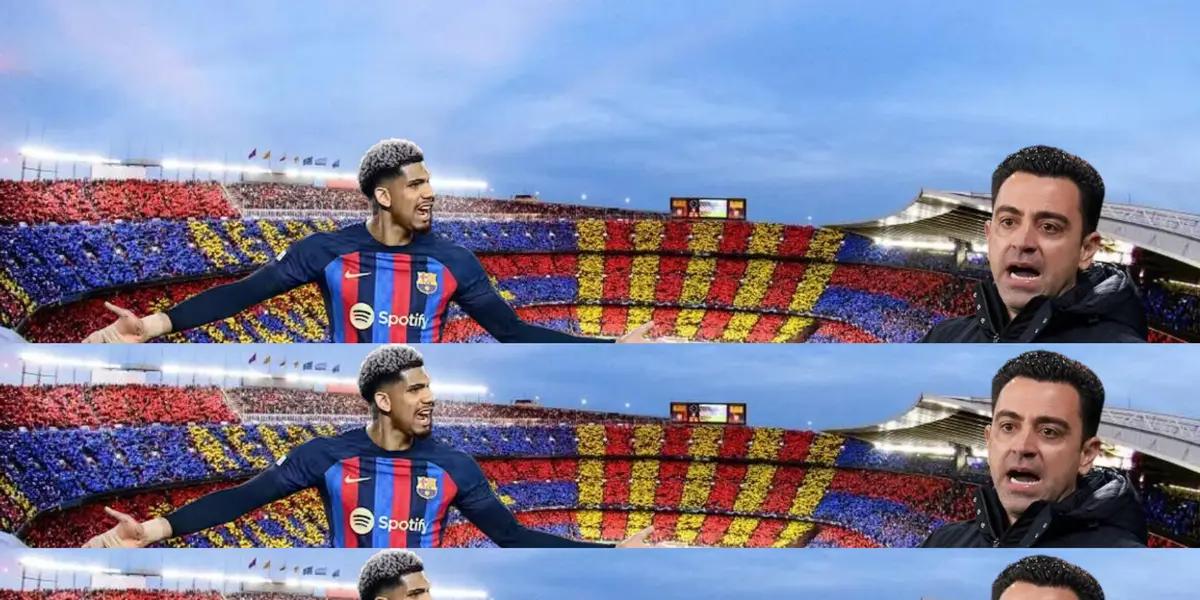 Ronald Araujo está jugando en otro rol que no es el suyo solo por favor a Xavi Hernández