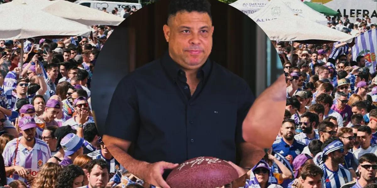 Ronaldo. Foto: redes de Valladolid y Ronaldo.