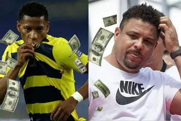 Ronaldo Nazario está preocupado por su estrella, por la que invirtió 7 millones de euros, y las alarmas se encienden en el entorno del Real Valladolid..