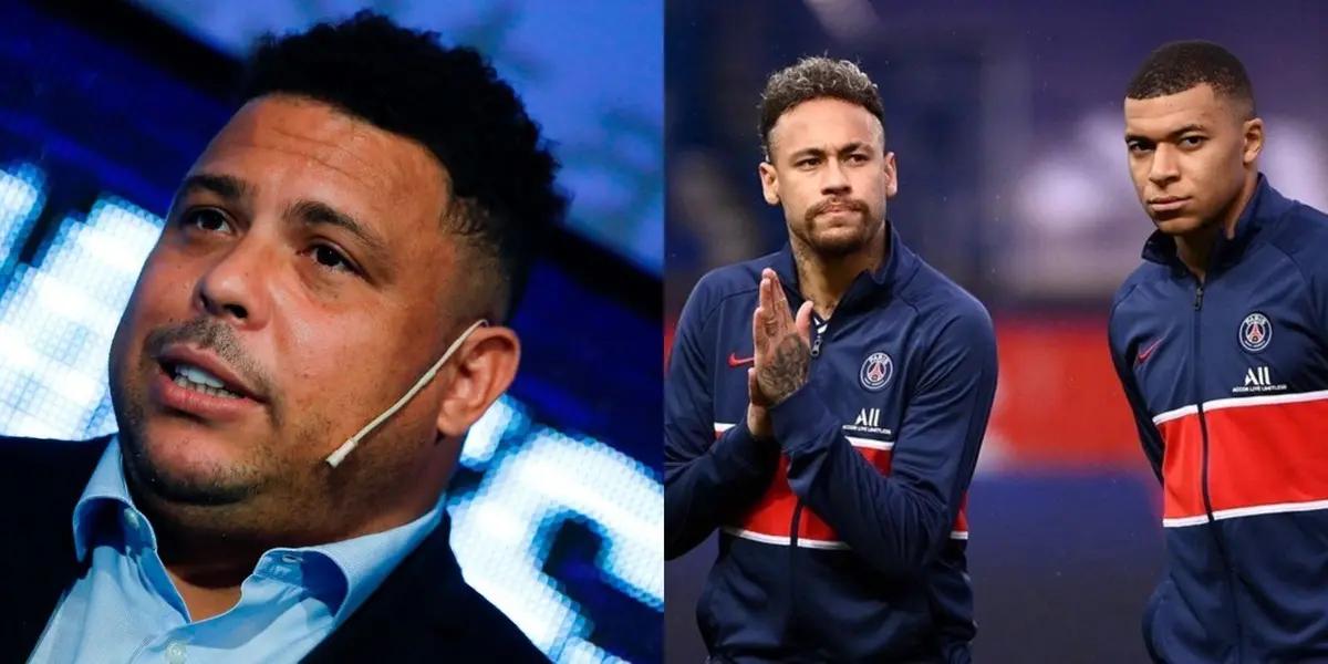 Ronaldo Nazário ha dicho que Neymar es clave para la Selección de Brasil en el Mundial pero que debe concentrarse en jugar y no en otras cosas, algo similar a lo que opina Kylian Mbappé en el PSG.