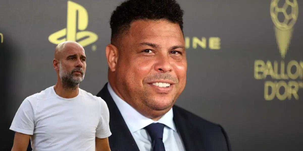 Ronaldo Nazário - Pep Guardiola (Foto: Libertad Digital)