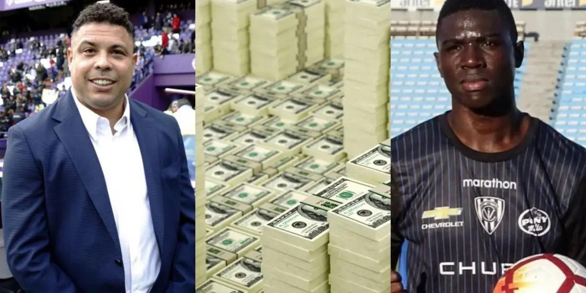 Ronaldo Nazário querría retener a Stiven Plaza tras su prestamo en Independiente del Valle con la idea de que al jugar en La Liga pueda revalorizarse y ser vendido en 10 millones de euros.