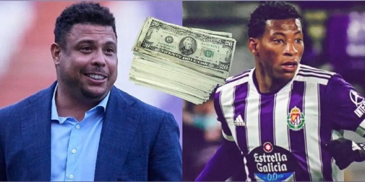 Ronaldo Nazário teme que llegue una oferta de 30 millones de euros del Leicester City para llevarse a Gonzalo Plata ahora mismo, dejando así al Valladolid sin la oportunidad de disfrutar al extremo ecuatoriano en primera división.