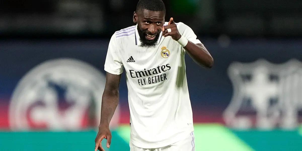 Rudiger en los primeros minutos de partido se ha lesionado de manera fortuita y puede que se pierda el derbi