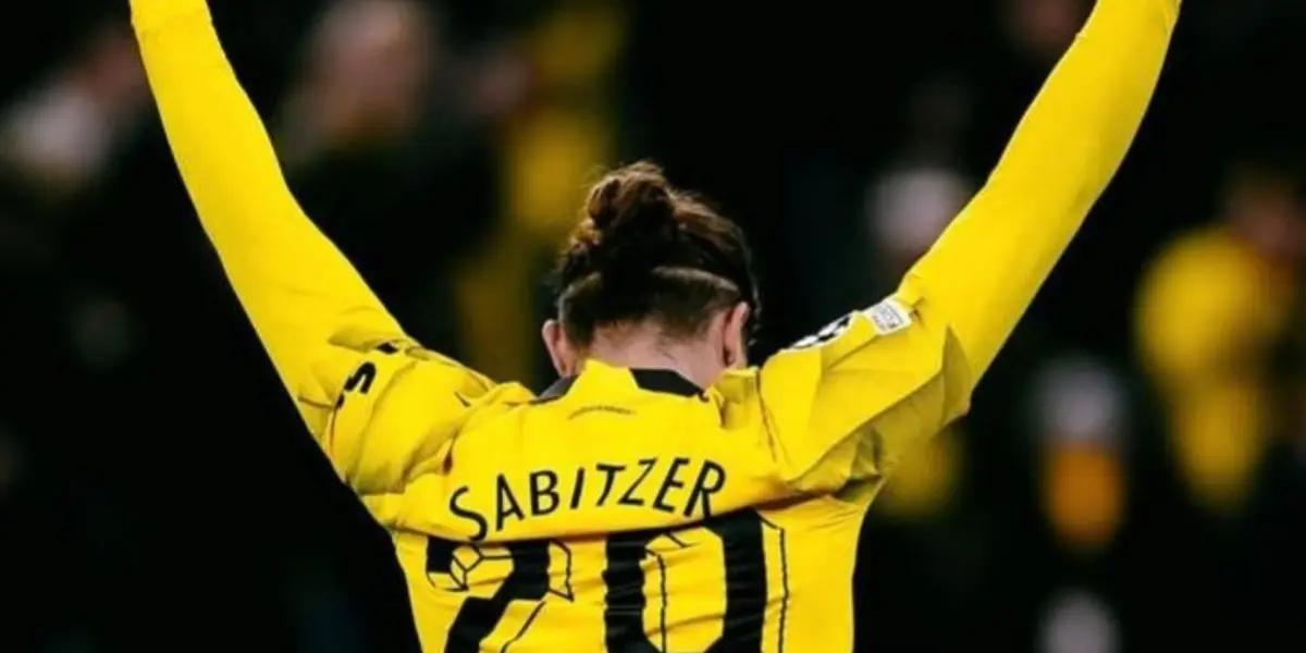 Sabitzer puso el 4-2 para Borussia Dortmund frente a Atlético Madrid en los cuartos de final de Champions