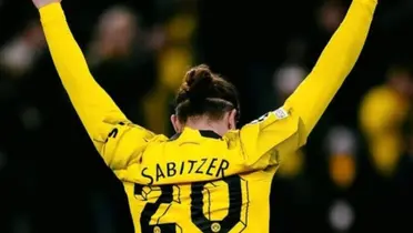 Sabitzer puso el 4-2 para Borussia Dortmund frente a Atlético Madrid en los cuartos de final de Champions 