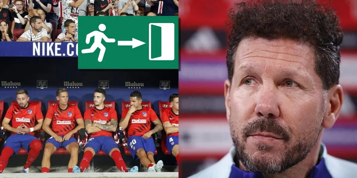 Sale 35 millones de euros, Simeone lo dejó de poner y el jugador quiere marchare en busca de más minutos
