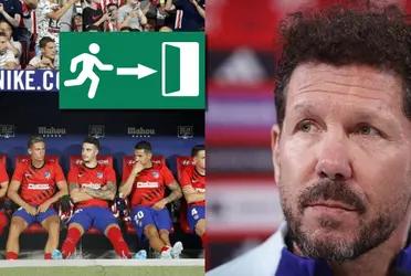 Sale 35 millones de euros, Simeone lo dejó de poner y el jugador quiere marchare en busca de más minutos