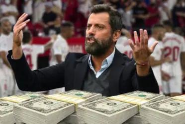 Sánchez Flores lo quiere fuera del Sevilla, vale 18 millones y gigante italiano viene por él