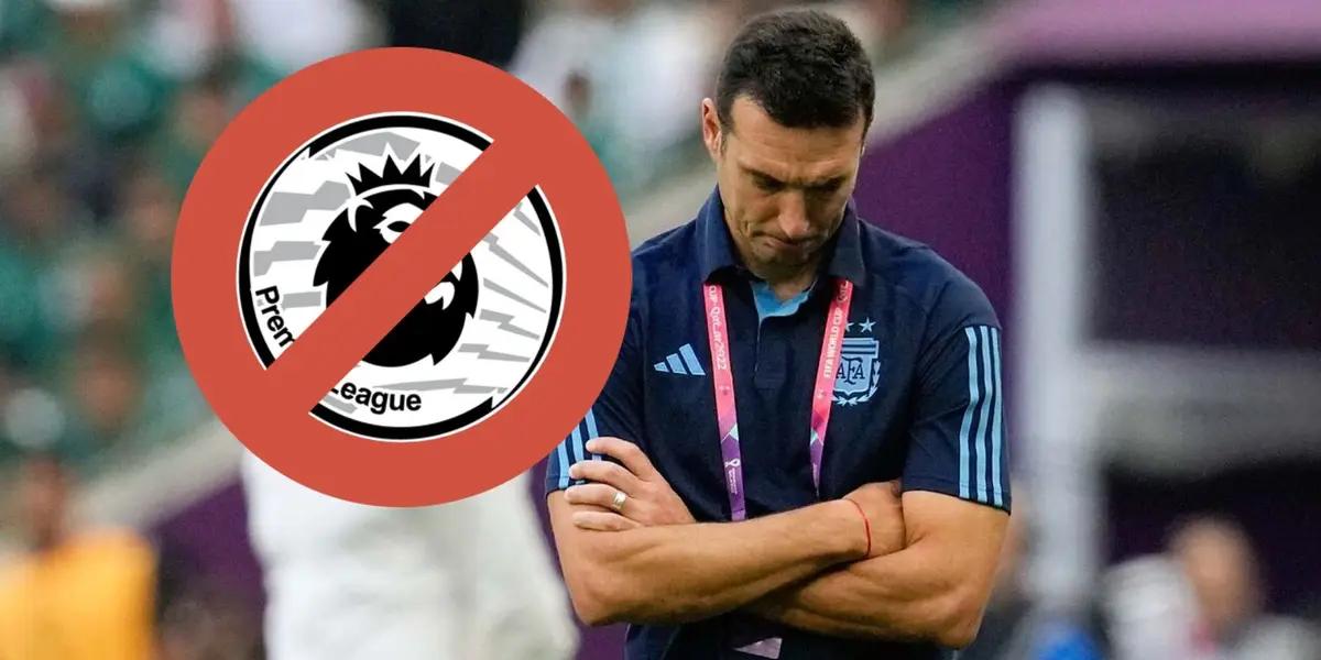 Scaloni no lo llamó pese a que no tiene a otro futbolista de sus características entre los 26.